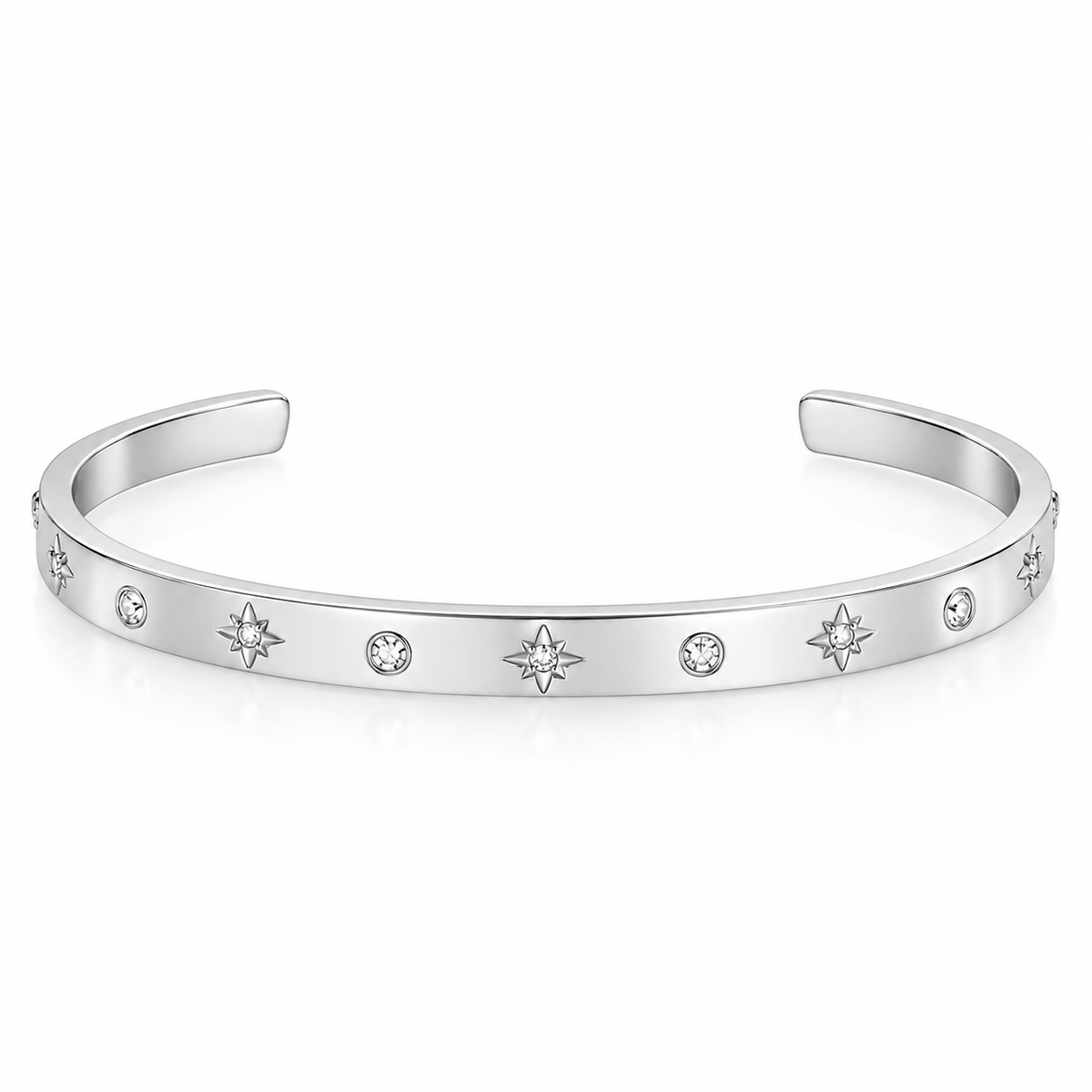 Bohomoon Stainless Steel Sparkle Cuff Bracelet