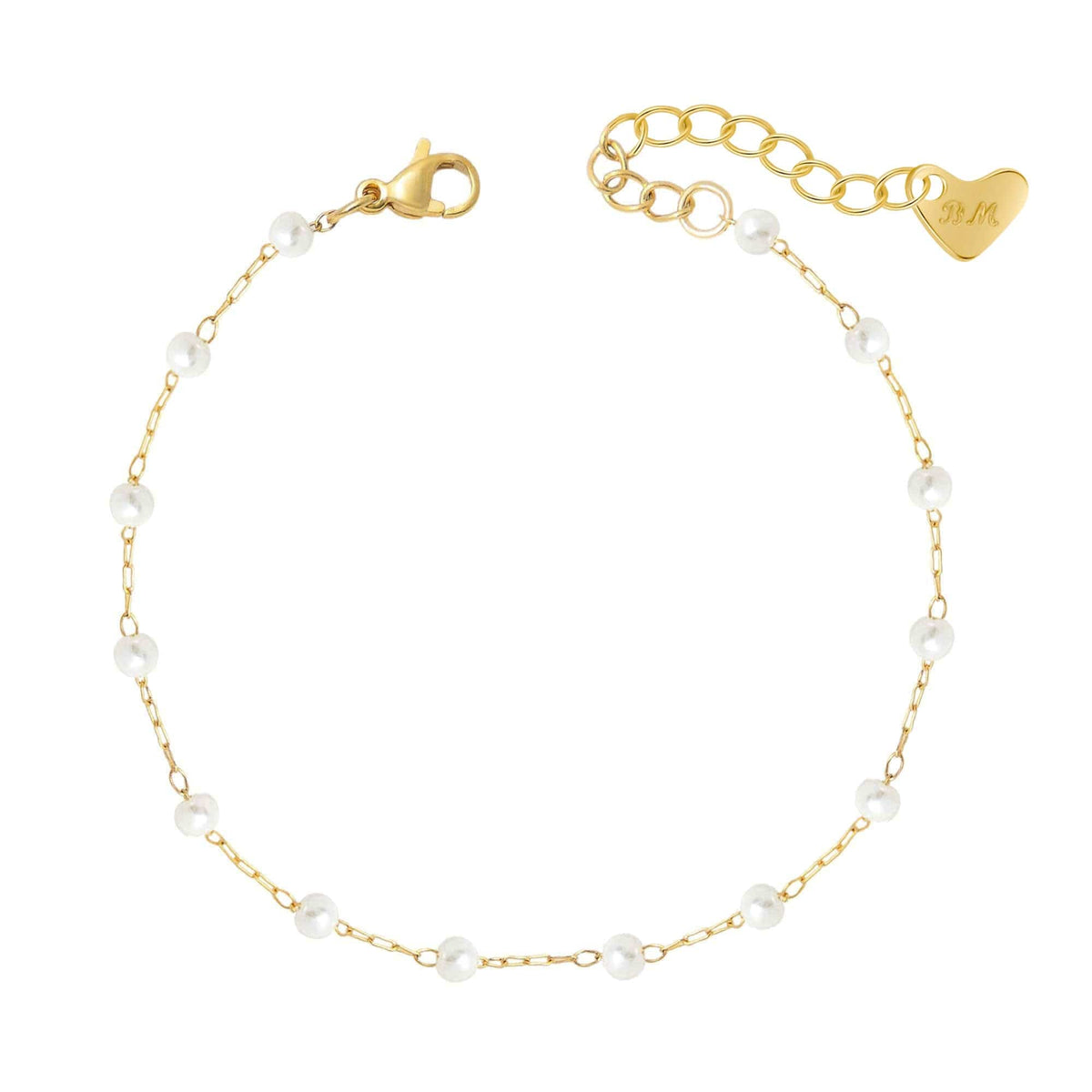 Bohomoon Stainless Steel Spencer Pearl Bracelet
