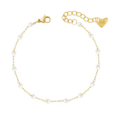 Bohomoon Stainless Steel Spencer Pearl Bracelet