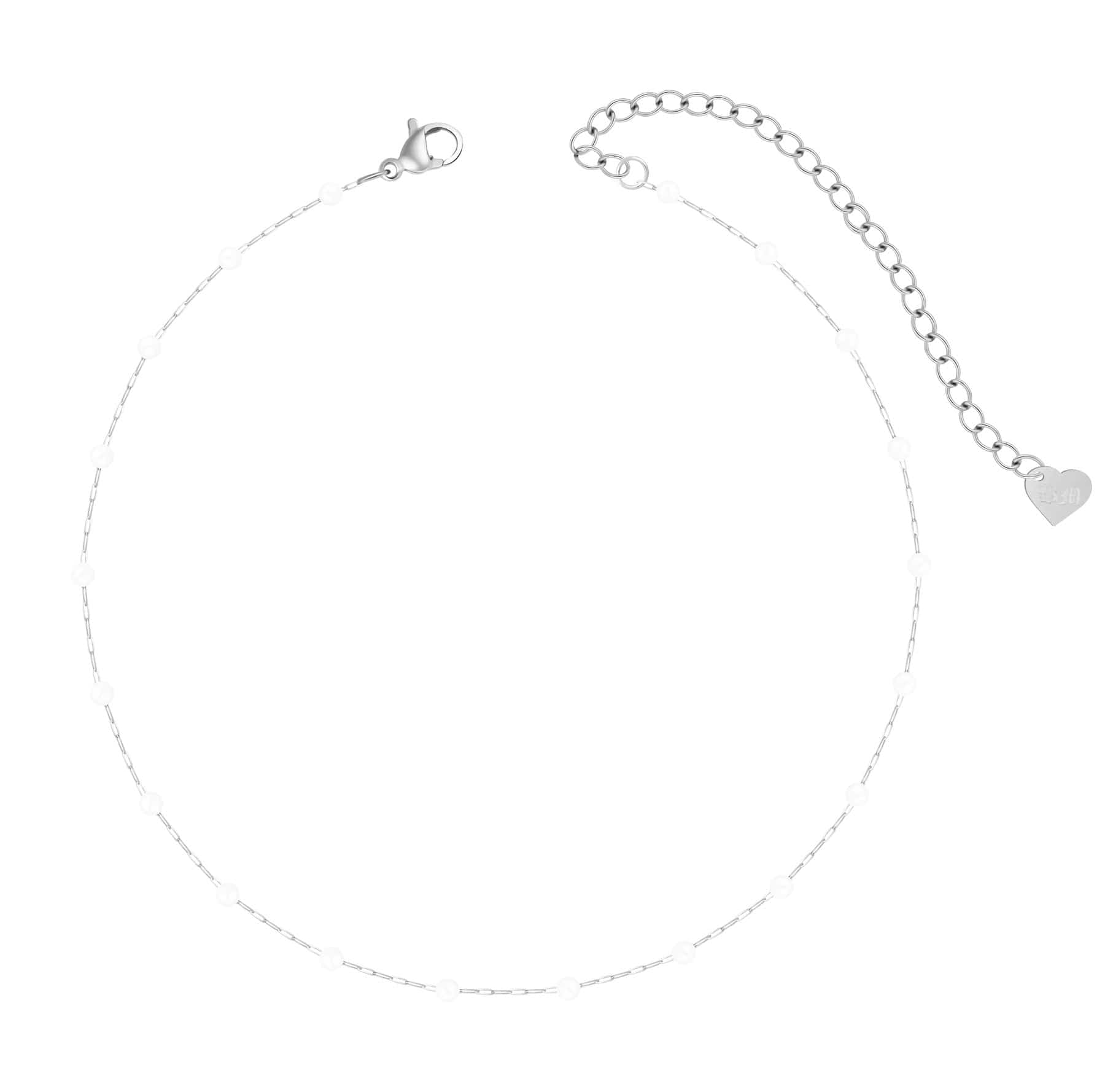Bohomoon Stainless Steel Spencer Pearl Choker / Necklace
