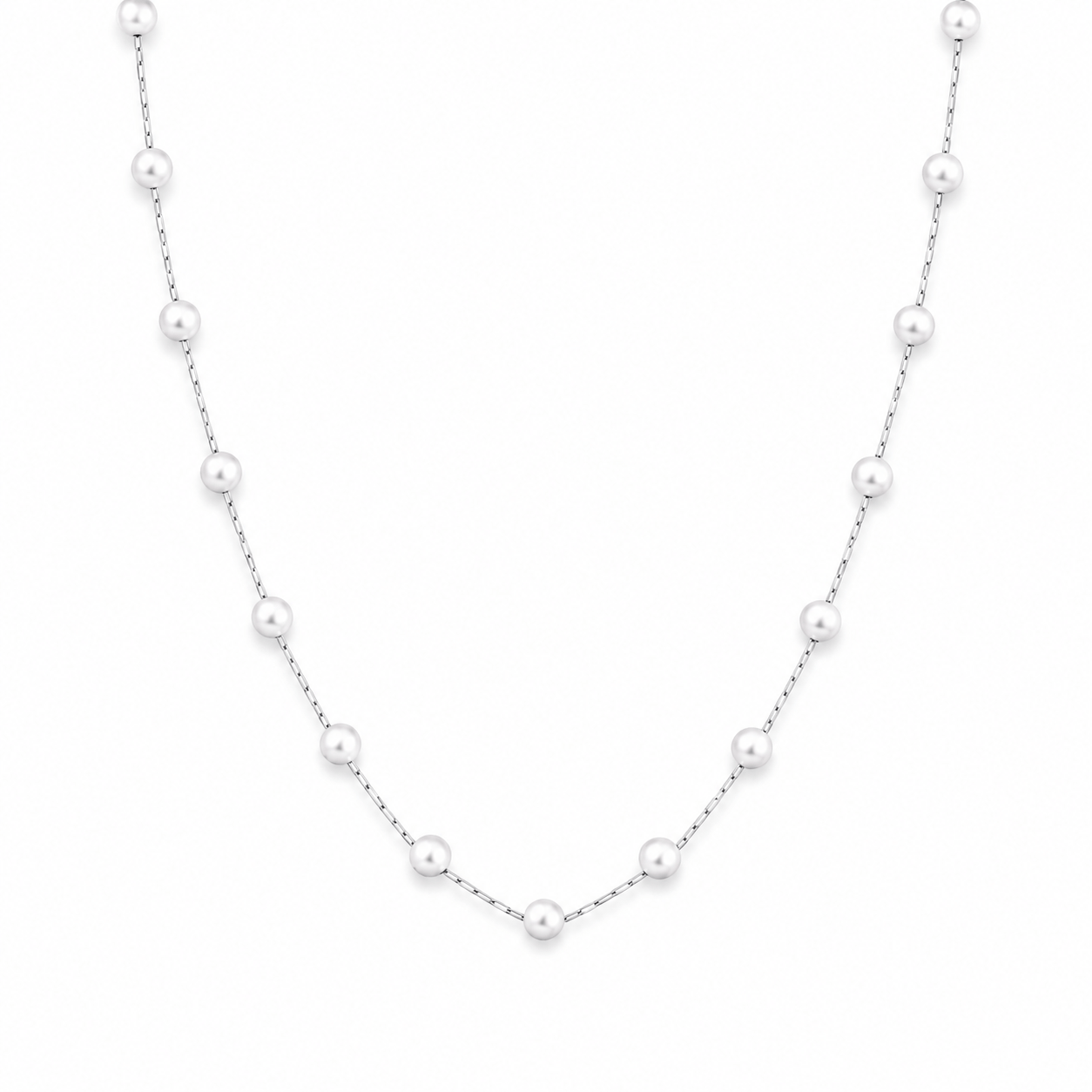 Bohomoon Stainless Steel Spencer Pearl Choker / Necklace