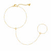 Bohomoon Stainless Steel Spencer Pearl Hand Chain Bracelet
