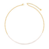 Bohomoon Stainless Steel Spring Break Pearl Necklace