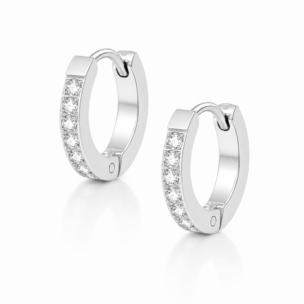 Bohomoon Stainless Steel Spring Hoop Earrings