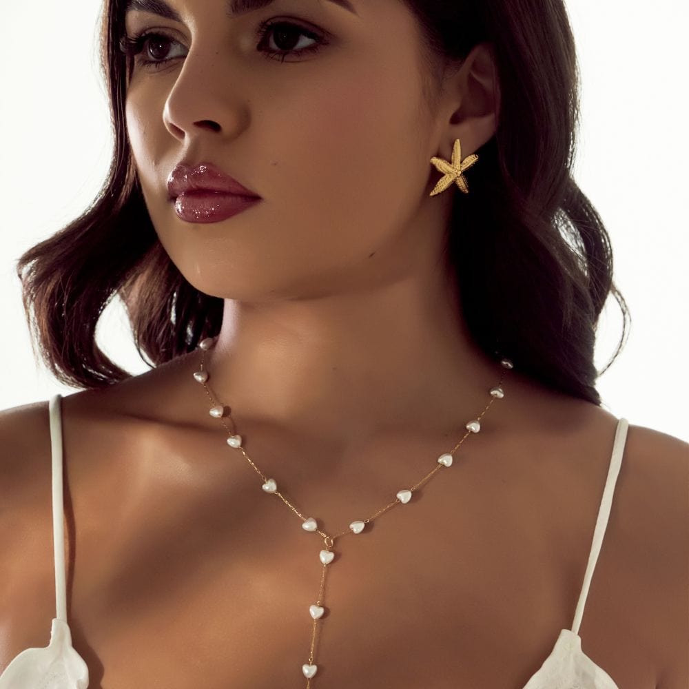 Bohomoon Stainless Steel Starfish Stud Earrings