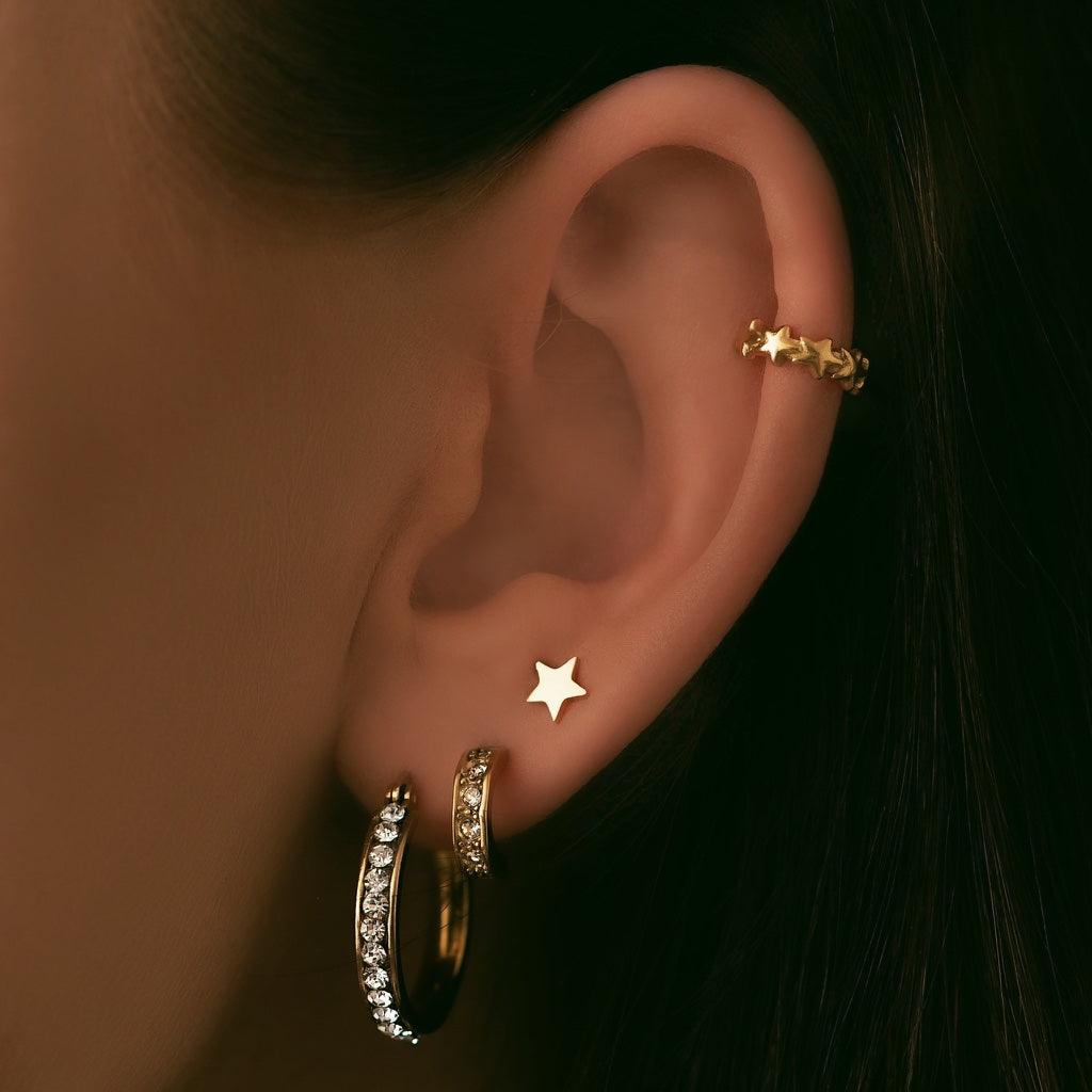 BohoMoon Stainless Steel Starlight Stud Earrings