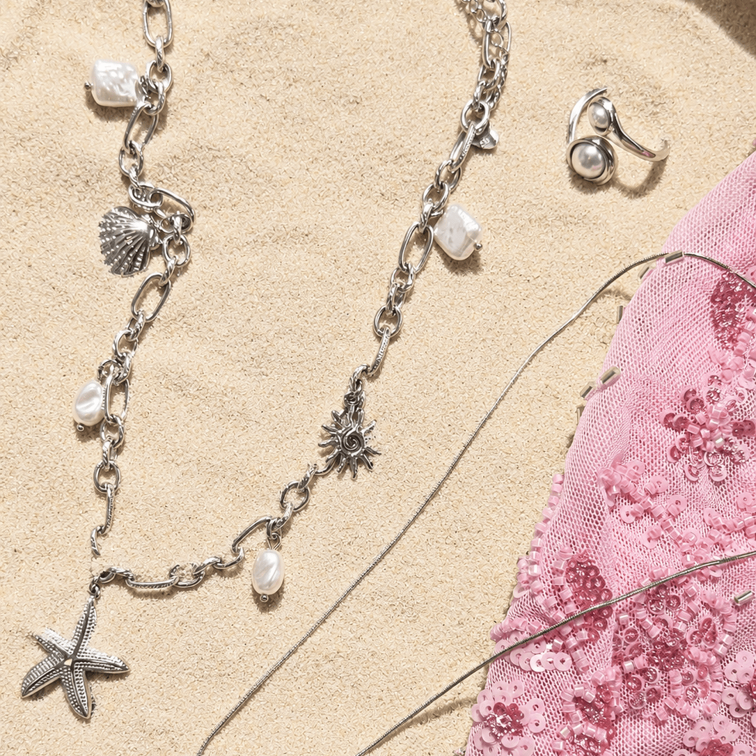 Bohomoon Stainless Steel Stassi Charm Necklace