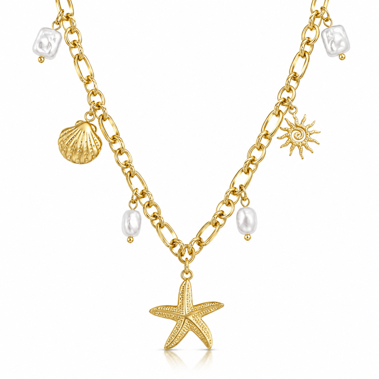 Bohomoon Stainless Steel Stassi Charm Necklace