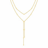 Bohomoon Stainless Steel Stassi Layered Lariat Necklace