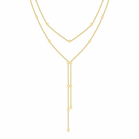 Bohomoon Stainless Steel Stassi Layered Lariat Necklace