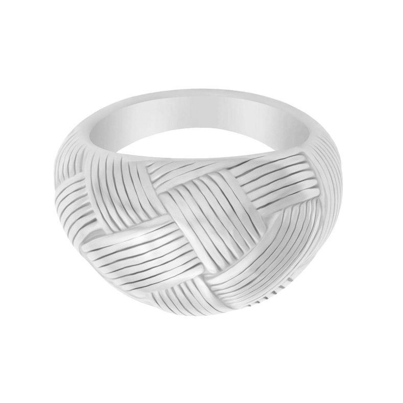 BohoMoon Stainless Steel Stefania Ring Silver / US 4 / UK H / EUR 46 / (xxsmall)