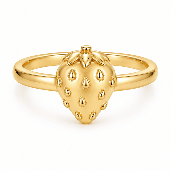 Bohomoon Stainless Steel Strawberry Ring