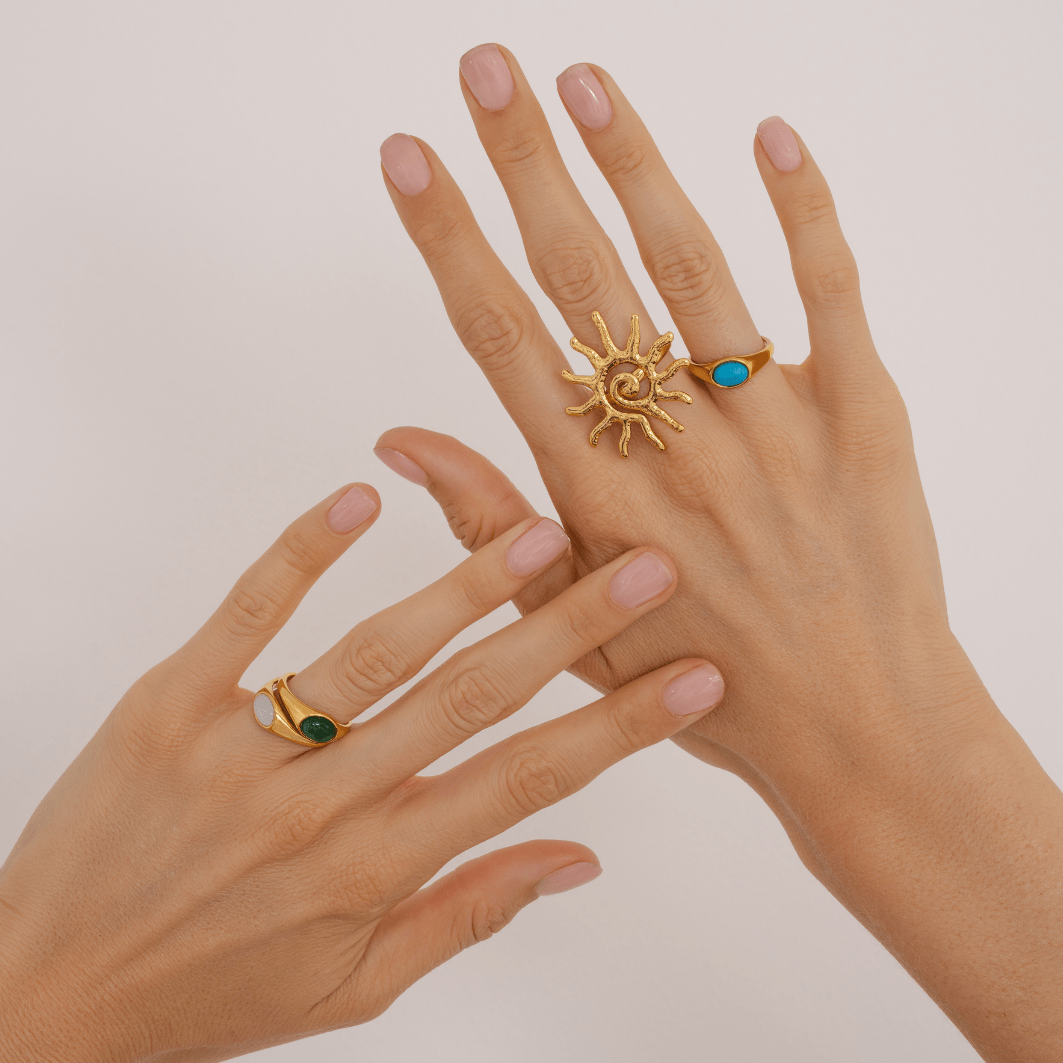 Bohomoon Stainless Steel Suede Ring