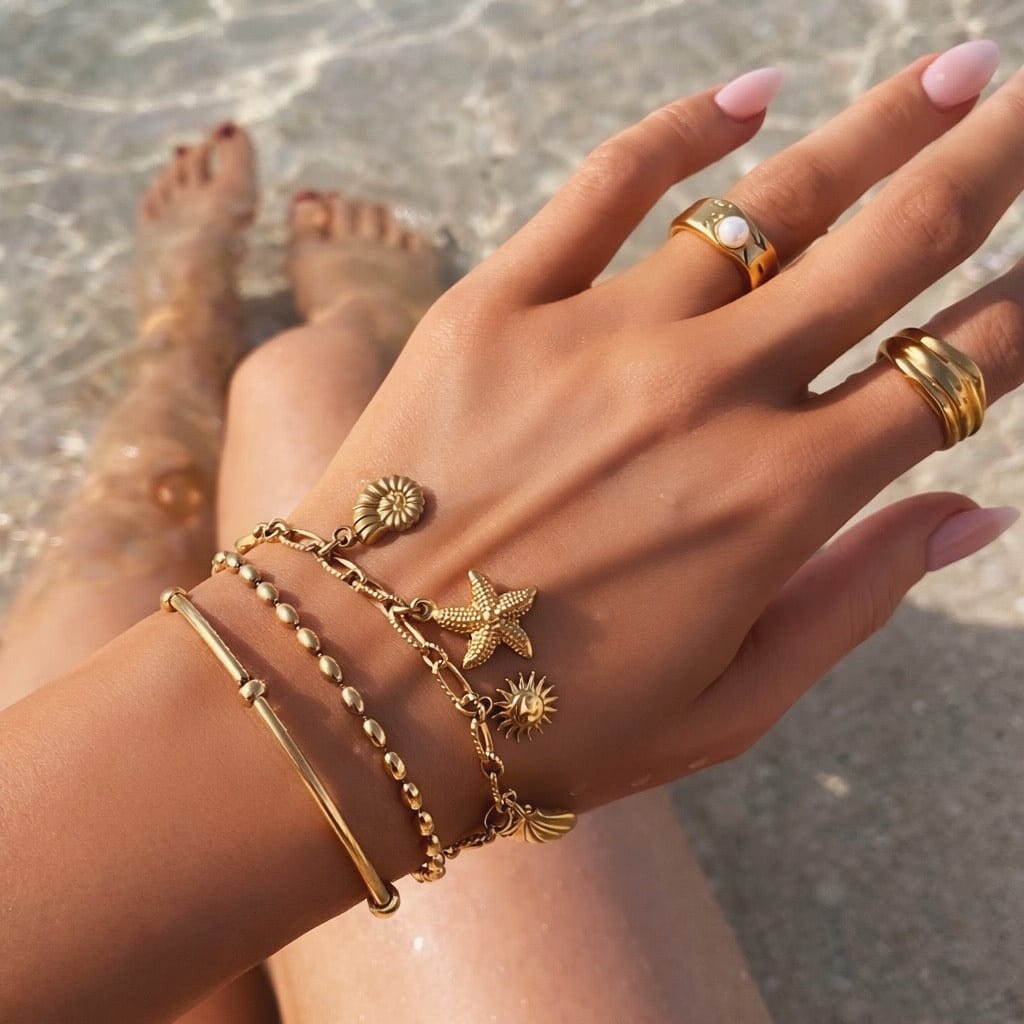 Bohomoon Stainless Steel Summer Charm Bracelet