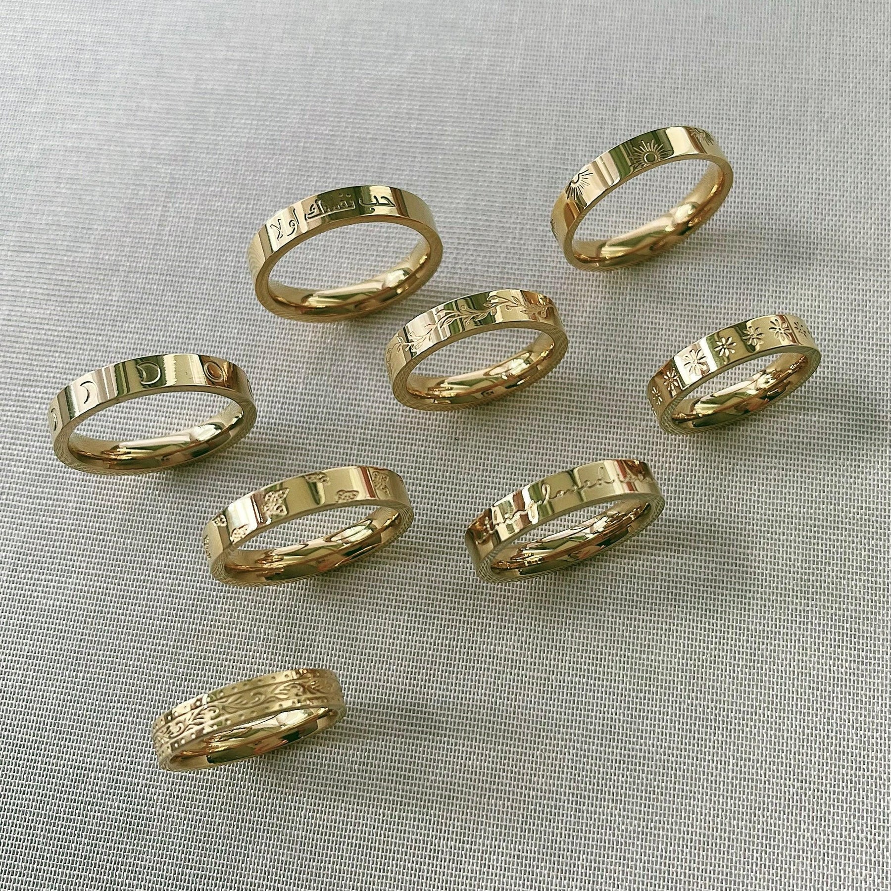 BohoMoon Stainless Steel Sunbeam Ring