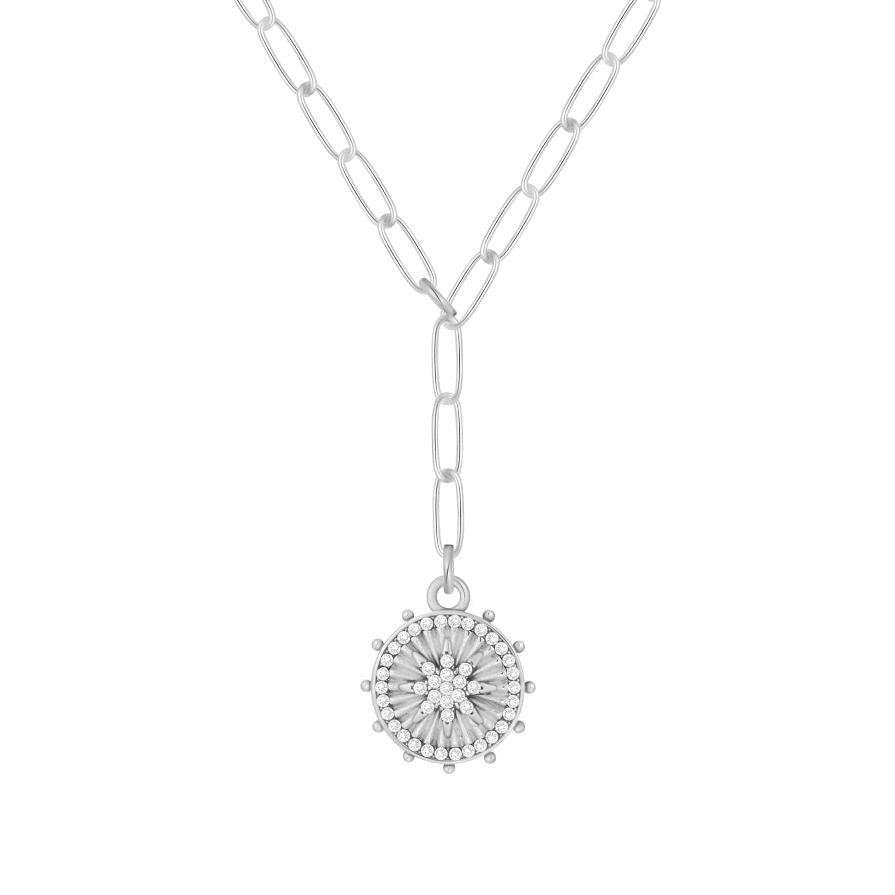 Bohomoon Stainless Steel Sundial Necklace