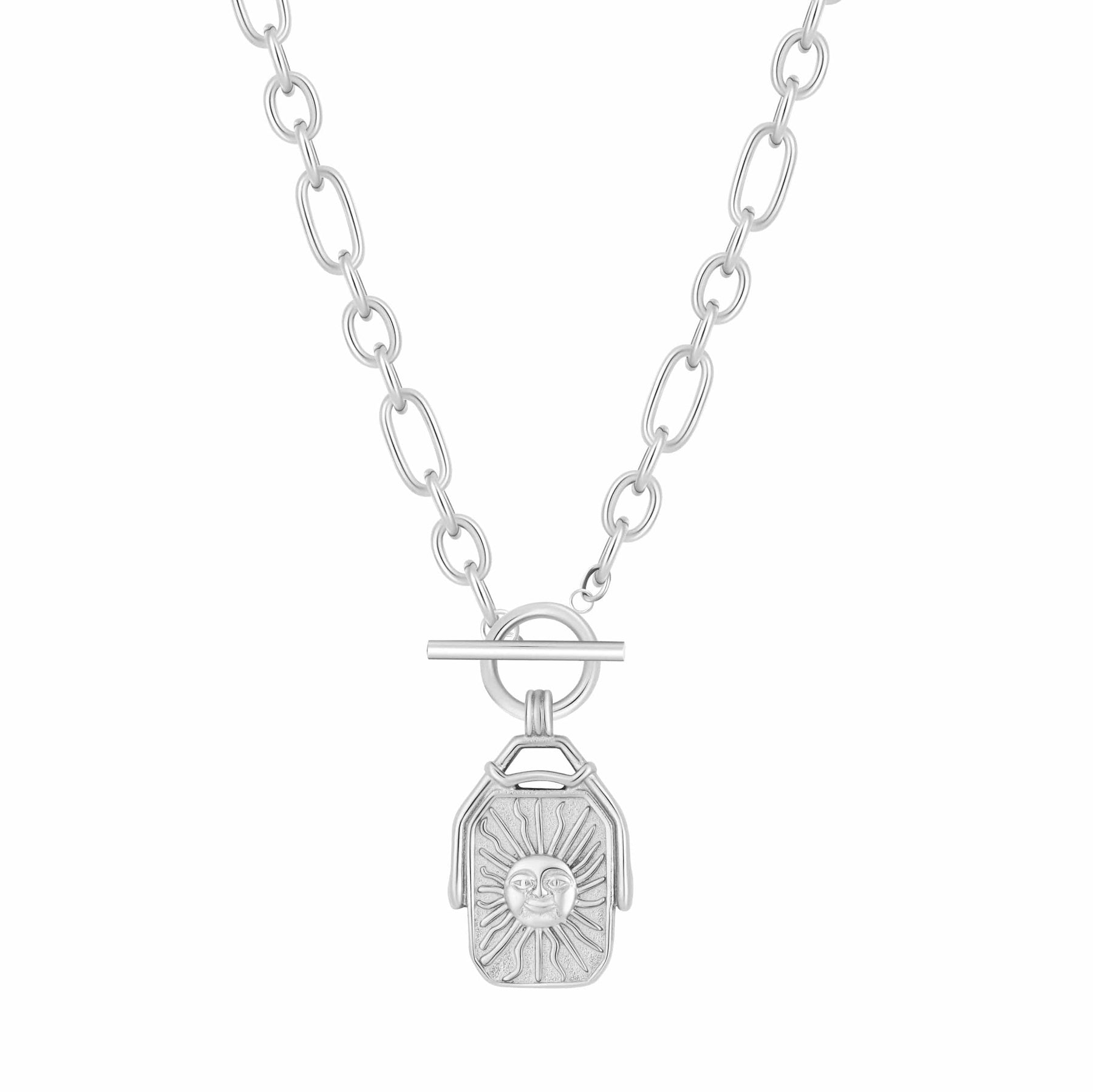 Bohomoon Stainless Steel Sunrise TBar Necklace