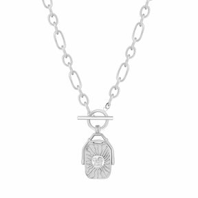 Bohomoon Stainless Steel Sunrise TBar Necklace