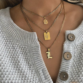 BOHOMOON Stainless Steel Supreme Initial Necklace