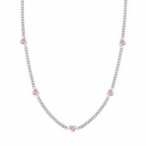 BohoMoon Stainless Steel Sweetheart Necklace Silver