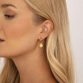 Bohomoon Stainless Steel Sydney Sun Hoop Earrings