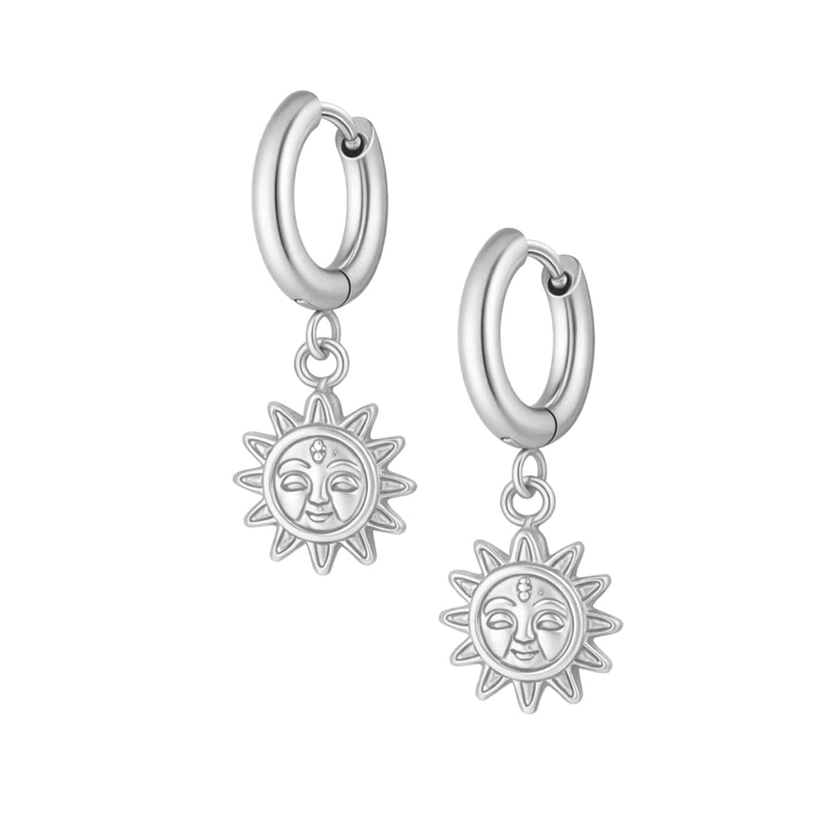 Bohomoon Stainless Steel Sydney Sun Hoop Earrings