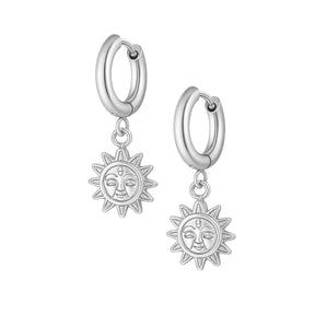 Bohomoon Stainless Steel Sydney Sun Hoop Earrings