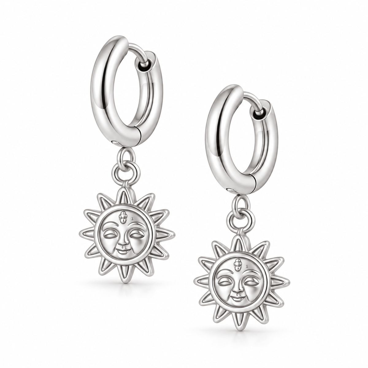 Bohomoon Stainless Steel Sydney Sun Hoop Earrings