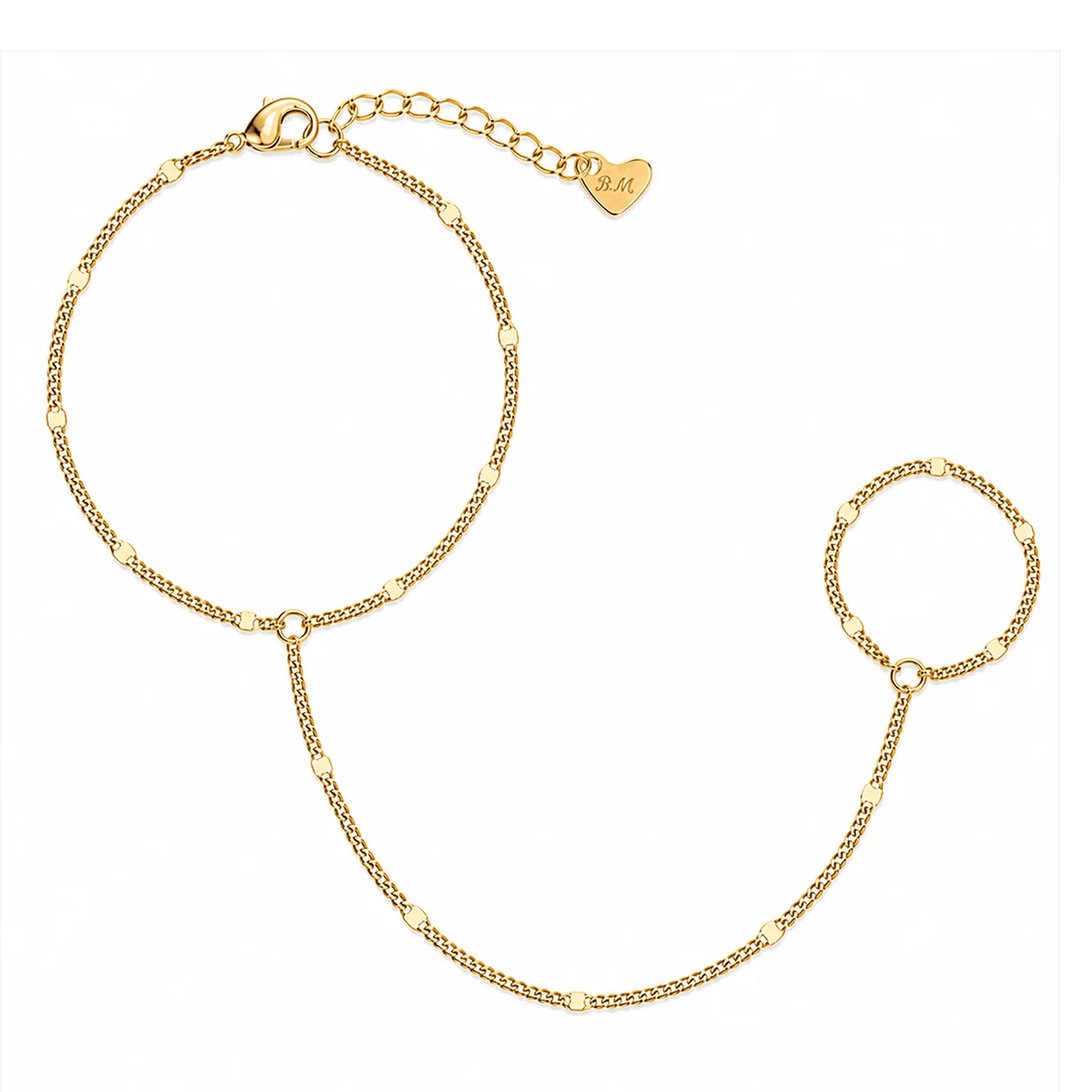 Bohomoon Stainless Steel Tara Hand Chain Bracelet