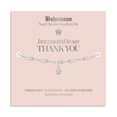 Bohomoon Stainless Steel Thank You Bracelet