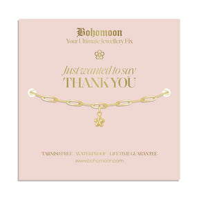 Bohomoon Stainless Steel Thank You Bracelet