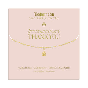 Bohomoon Stainless Steel Thank You Necklace