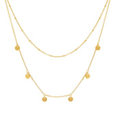 BohoMoon Stainless Steel Thea Layered Necklace Gold