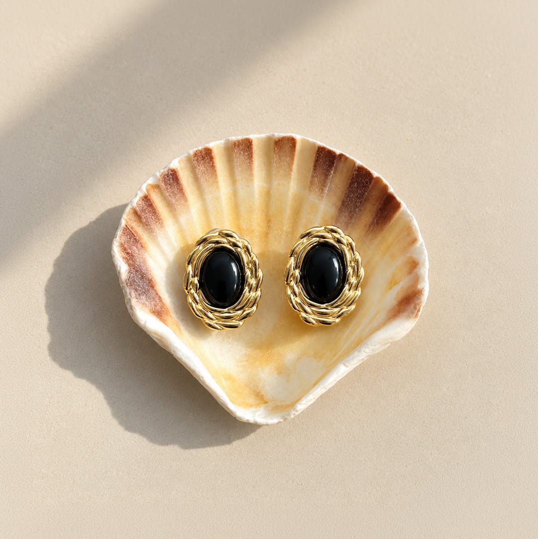 Bohomoon Stainless Steel Theodora Stud Earrings