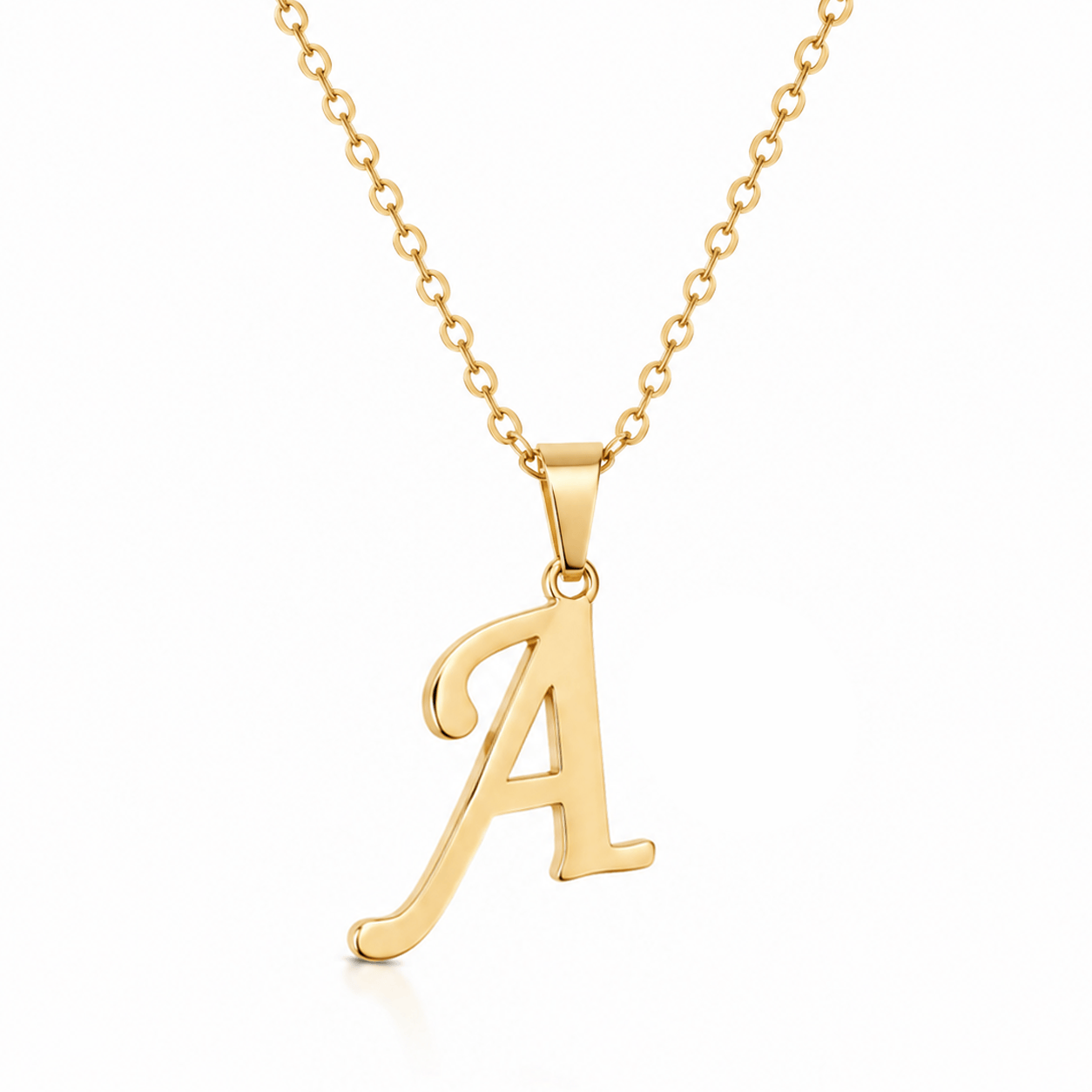 Bohomoon Stainless Steel Timeless Initial Necklace
