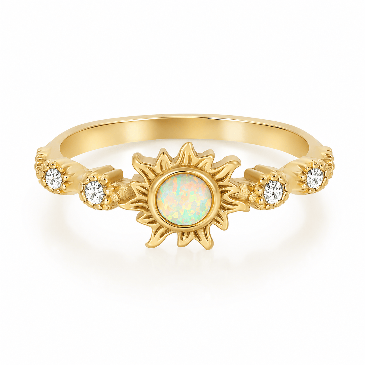 Bohomoon Stainless Steel Tranquil Opal Ring