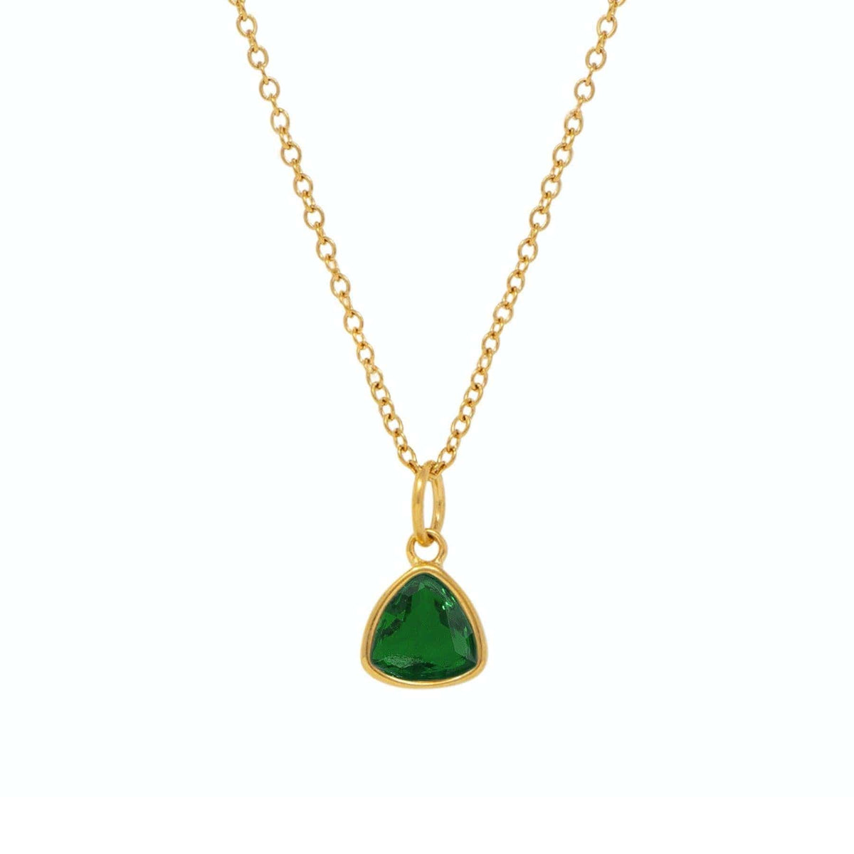 BohoMoon Stainless Steel Birthstone Necklace Gold / May
