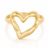 Bohomoon Stainless Steel True Love Heart Ring