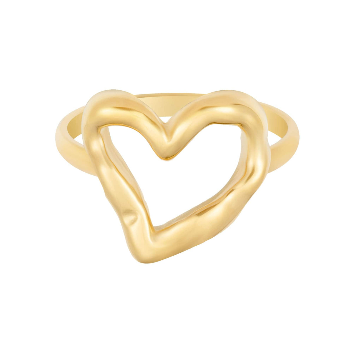 BohoMoon Stainless Steel True Love Ring Gold / US 6 / UK L / EUR 51 (small)