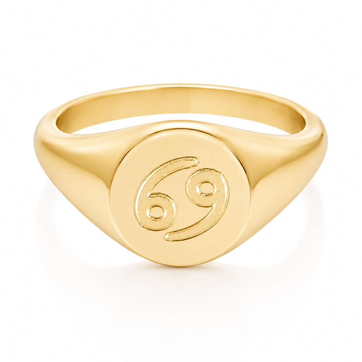 Bohomoon Stainless Steel Twilight Zodiac Signet Ring