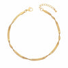BohoMoon Stainless Steel Twist Anklet Gold