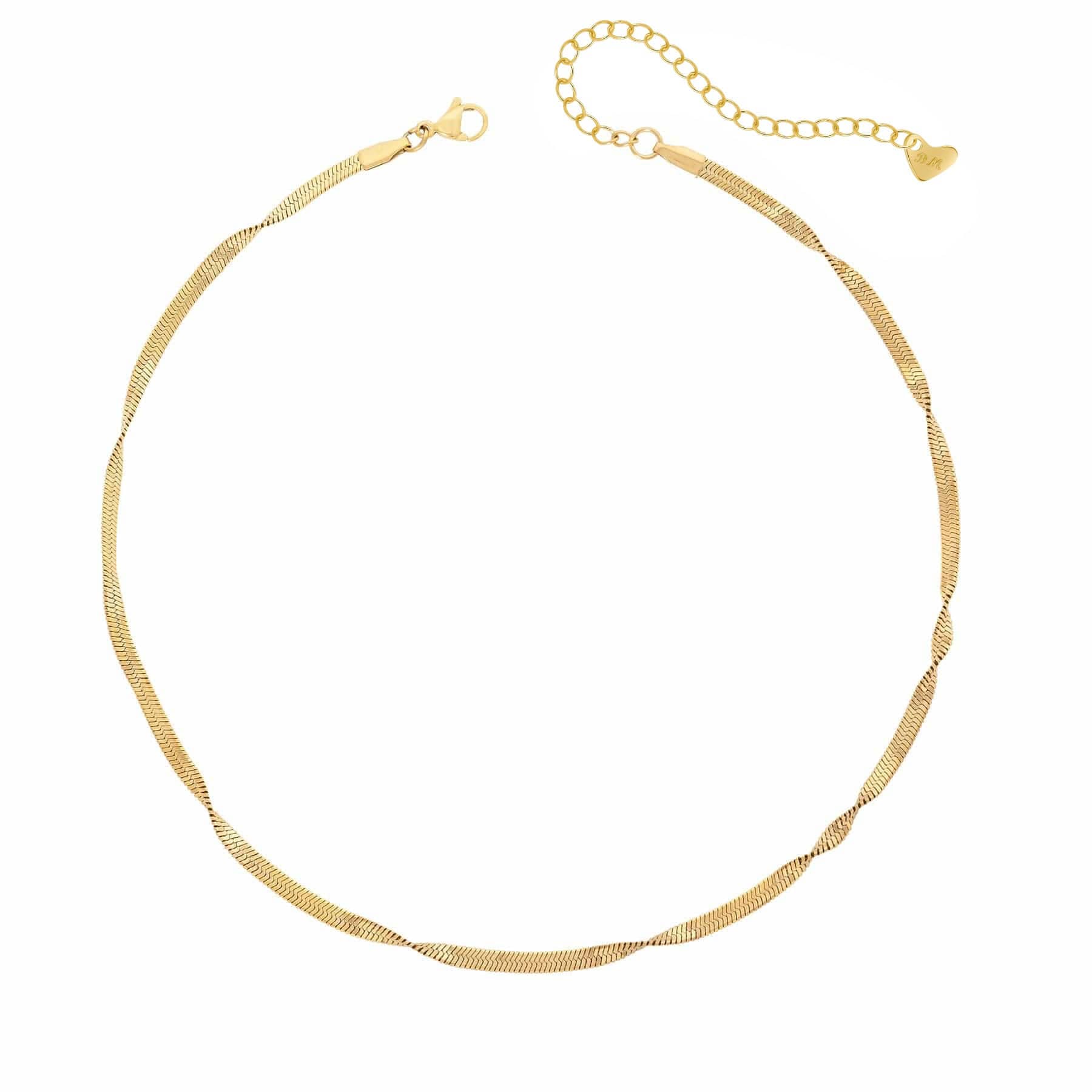 Bohomoon Stainless Steel Twist Choker