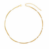 BohoMoon Stainless Steel Twist Necklace Gold