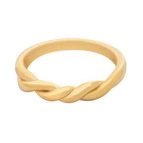 BohoMoon Stainless Steel Twists Ring Gold / US 6 / UK L / EUR 51 (small)
