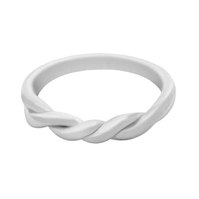 BohoMoon Stainless Steel Twists Ring Silver / US 6 / UK L / EUR 51 (small)