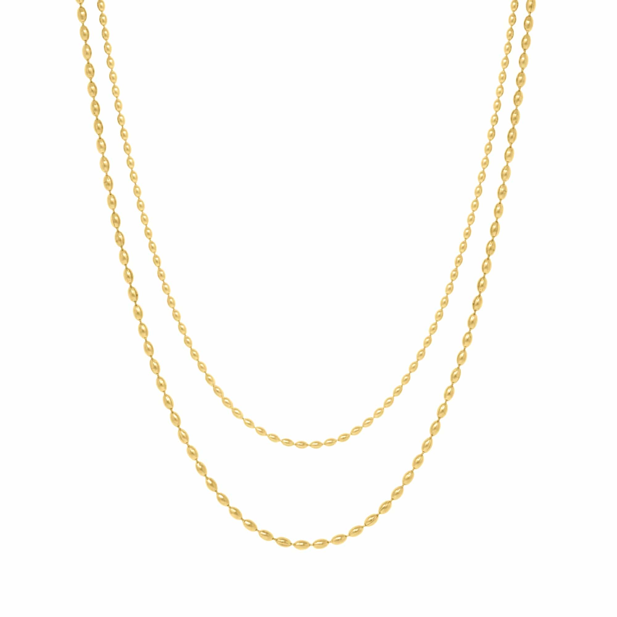 BohoMoon Stainless Steel Understated Layered Necklace Gold