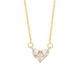 BohoMoon Stainless Steel Valentine Necklace Gold