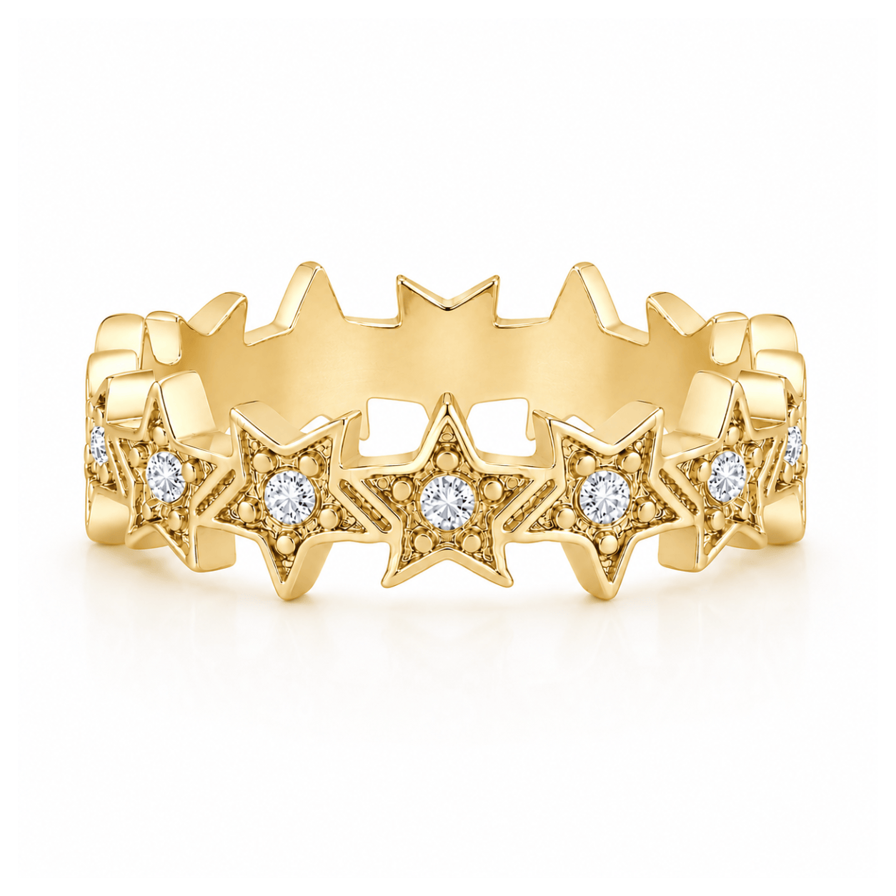 Bohomoon Stainless Steel Varsity Star Ring