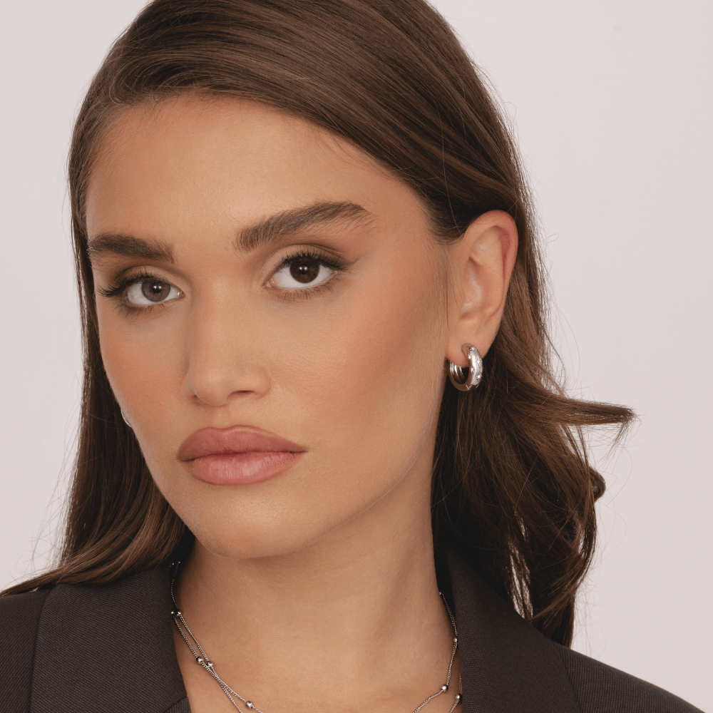 Bohomoon Stainless Steel Vega Hoop Earrings