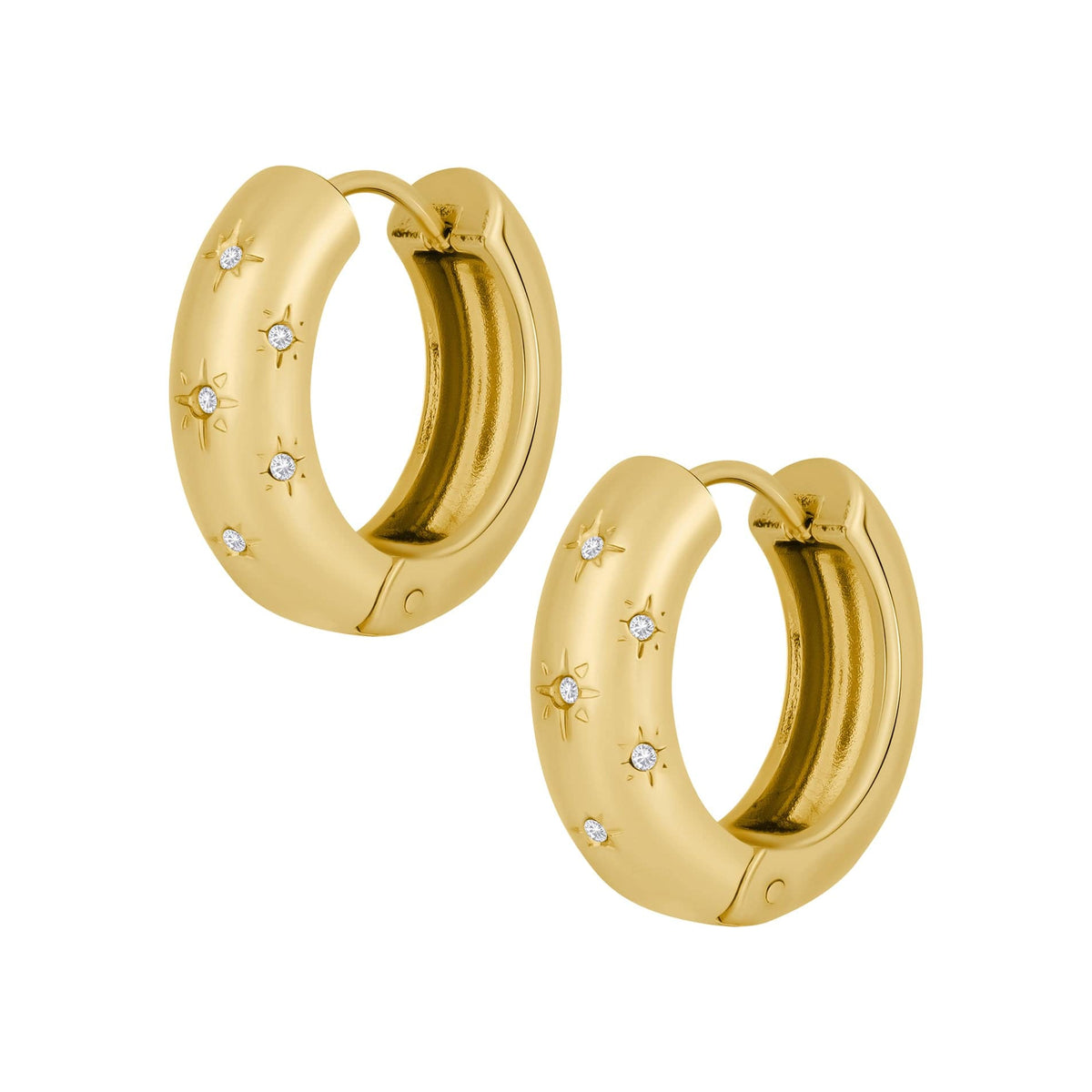 Bohomoon Stainless Steel Vega Hoop Earrings